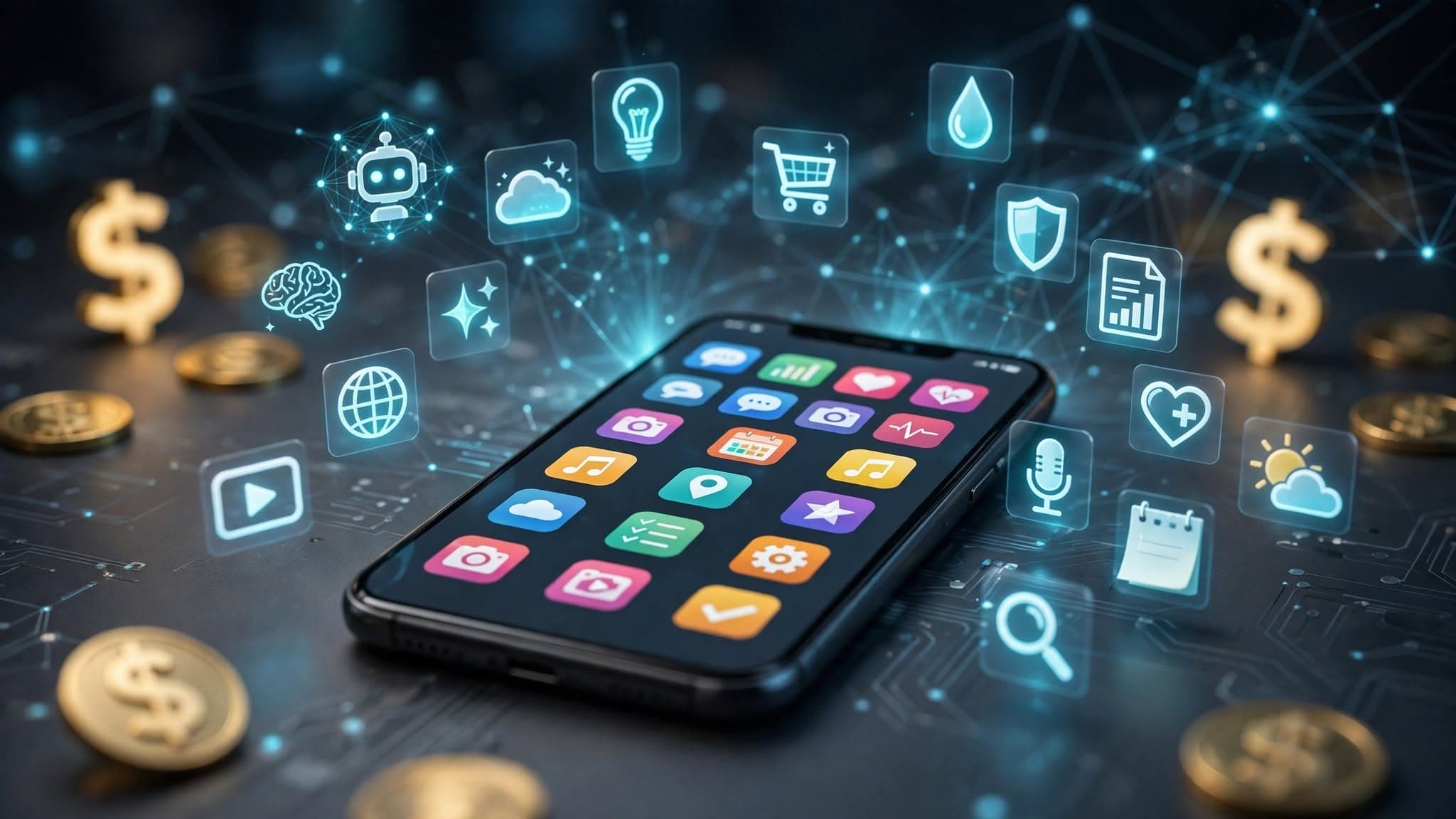 20 Tiny Mobile App Ideas You Can Build With AI and Monetize